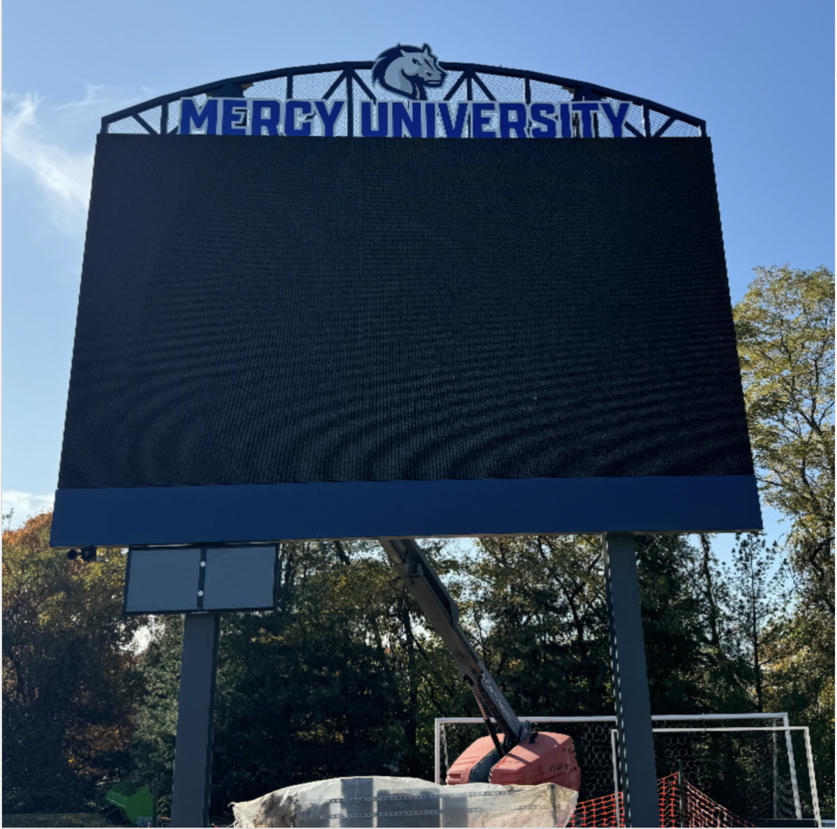 Mercy University Athletics Unveils New Scoreboard